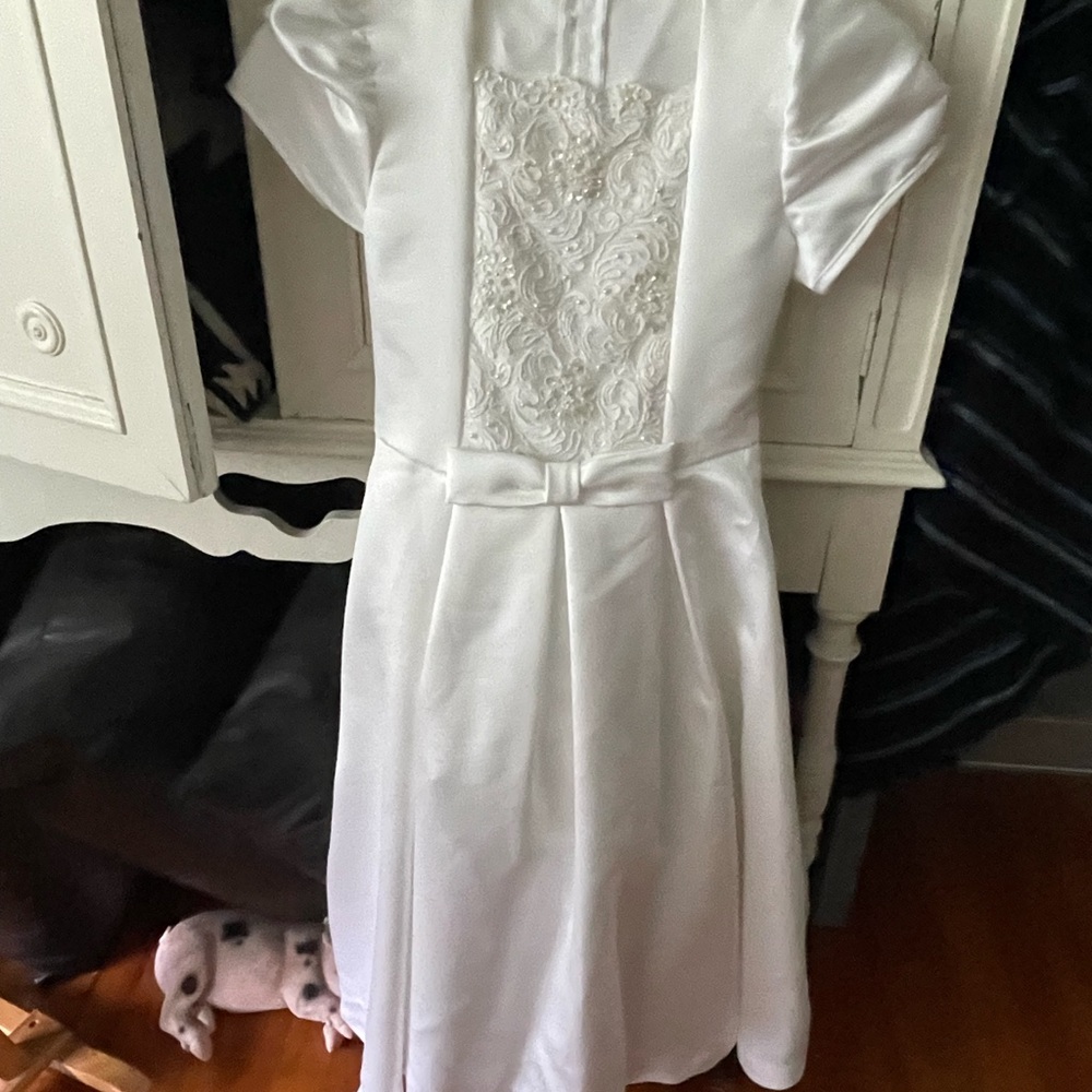 Elegant White Kids Dress